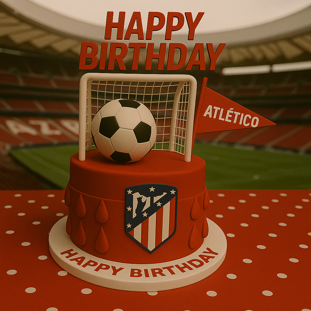 Soccer Happy Birthday Atlético Madrid Supporter