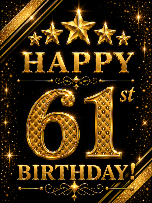 Happy 61st Birthday – Birthday Video Message for WhatsApp