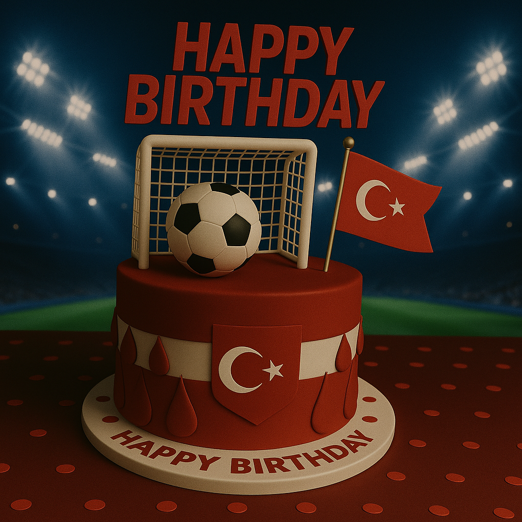 Happy Birthday to an Amazing Turkey Football Fan – Send Instantly Online