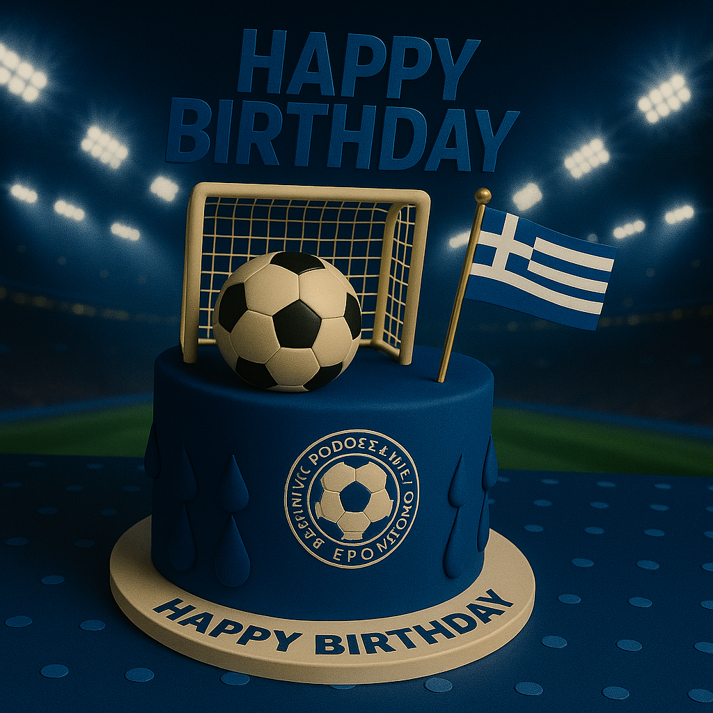 Happy Birthday to an Amazing Greece Football Fan – Send Instantly Online