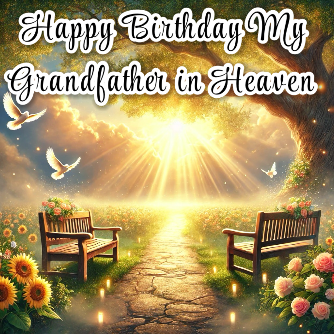 1 Happy Birthday My Grandfather in Heaven  A Loving Tribute to His Memory