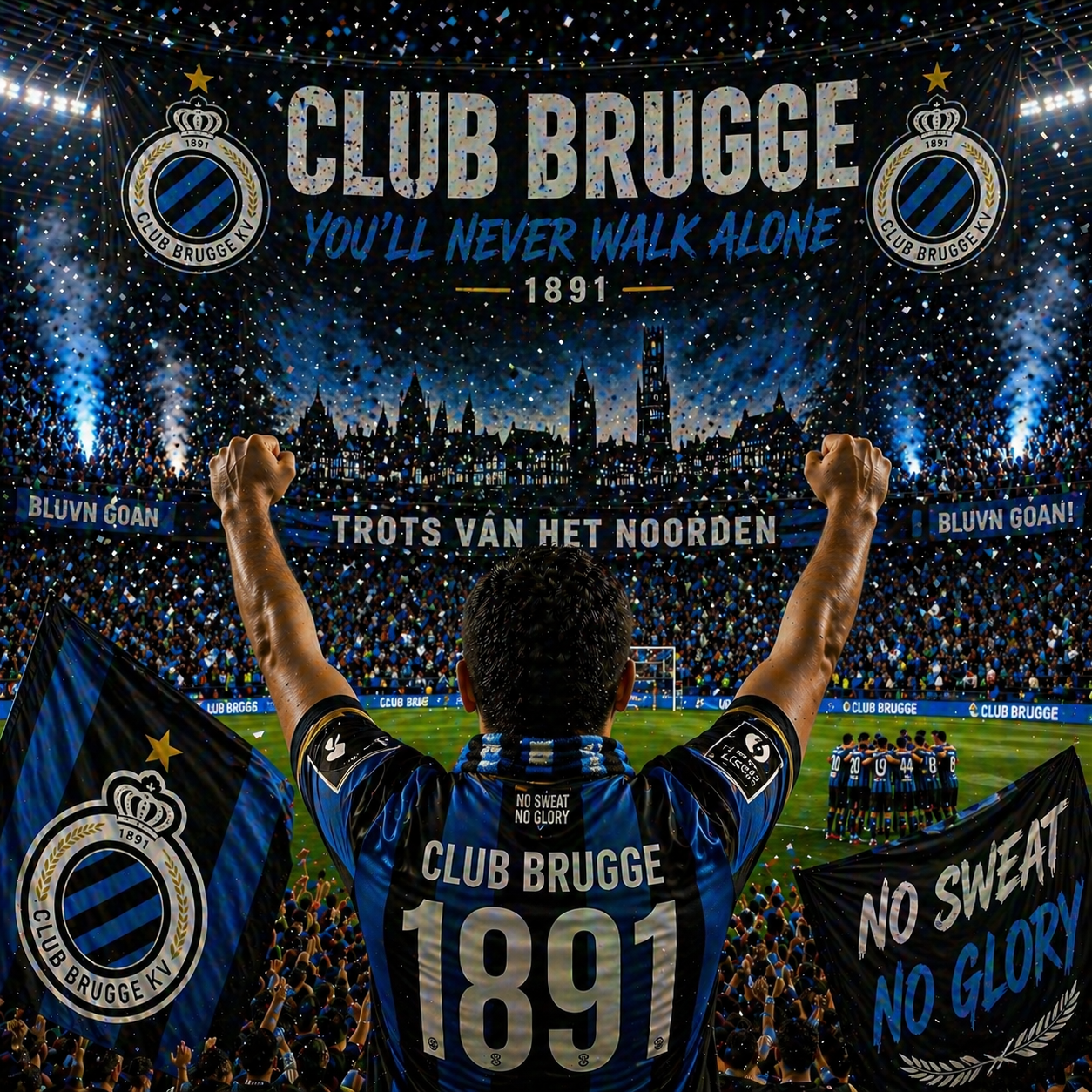 Massive Win Club Brugge Fan – Football Celebration Video for WhatsApp