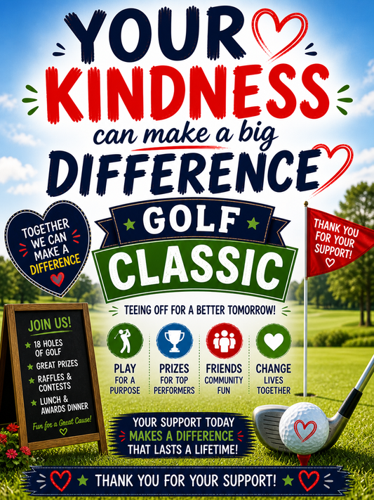 Charity Golf Classic Fundraiser – Promote Your Event with a Video Message