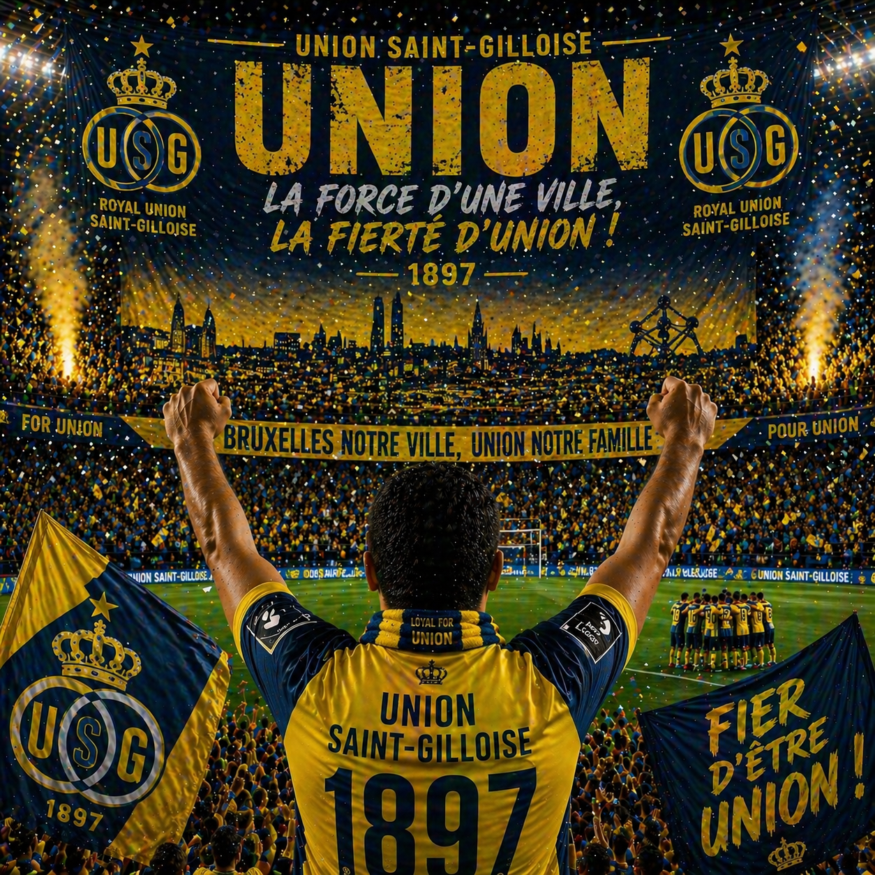 Superb Win Union Saint-Gilloise Fan – Football Celebration Video for WhatsApp
