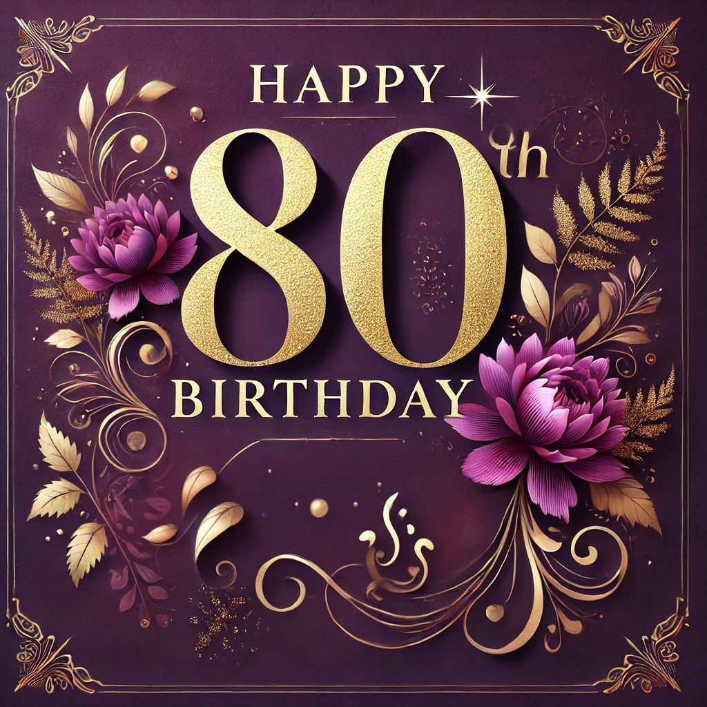 80th Birthday Wishes Celebrate a Milestone in Style