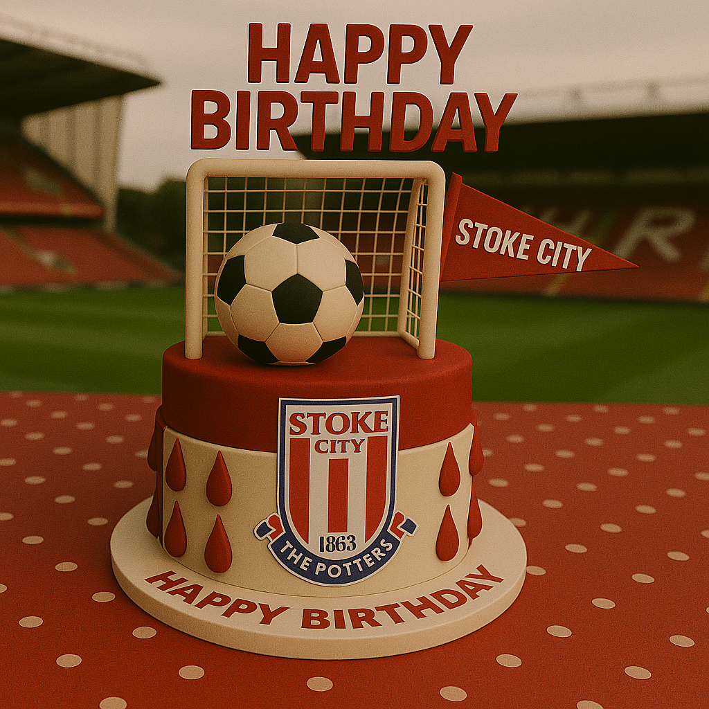 Soccer Happy Birthday Stoke City Supporter