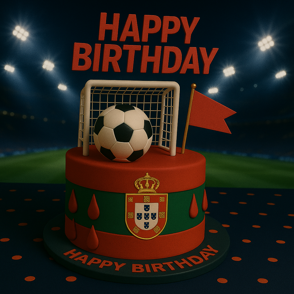 Soccer Happy Birthday Portugal Supporter