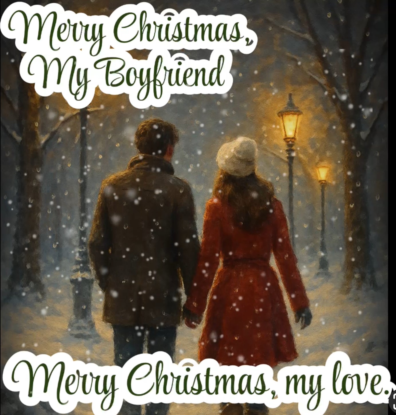 Merry Christmas and Happy New Year to My Amazing Boyfriend – Send Instantly Online