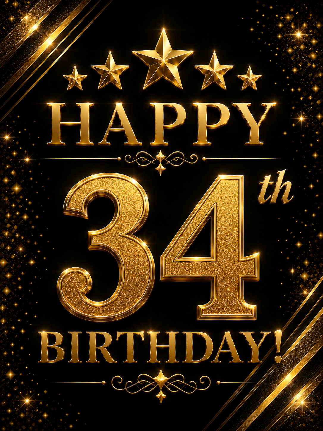 Happy 34th Birthday – Milestone Birthday Video Message for WhatsApp