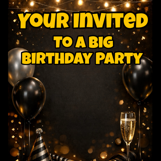Generic Birthday Invitation for WhatsApp Group –perfect for group party invites.