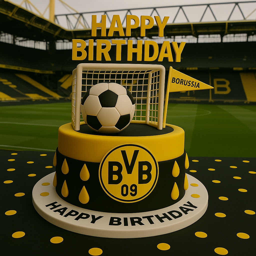 Soccer Happy Birthday Borussia Dortmund Supporter