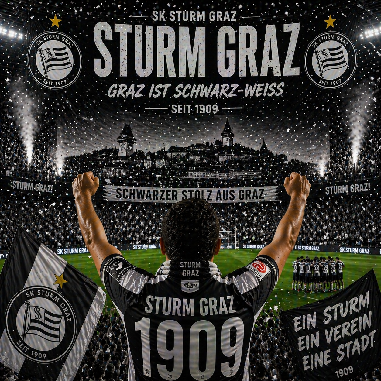 Massive Win Sturm Graz Fan – Football Celebration Video for WhatsApp