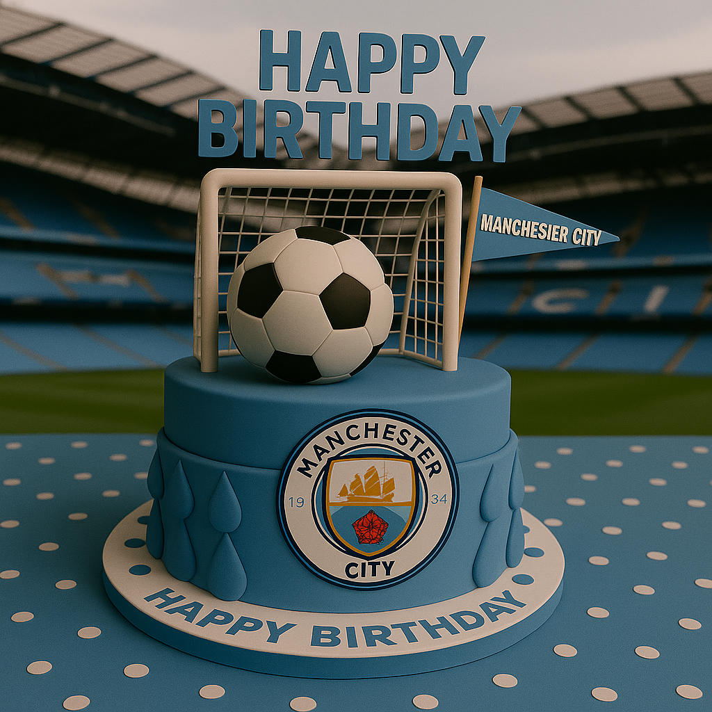 Soccer Happy Birthday Manchester City Supporter