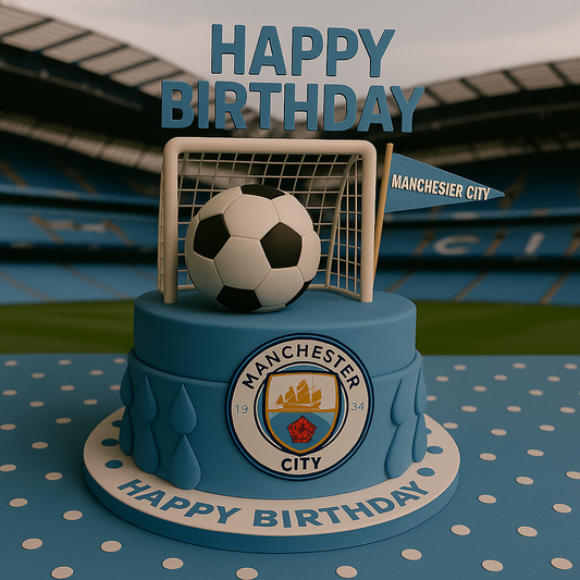 Soccer Happy Birthday Manchester City Supporter