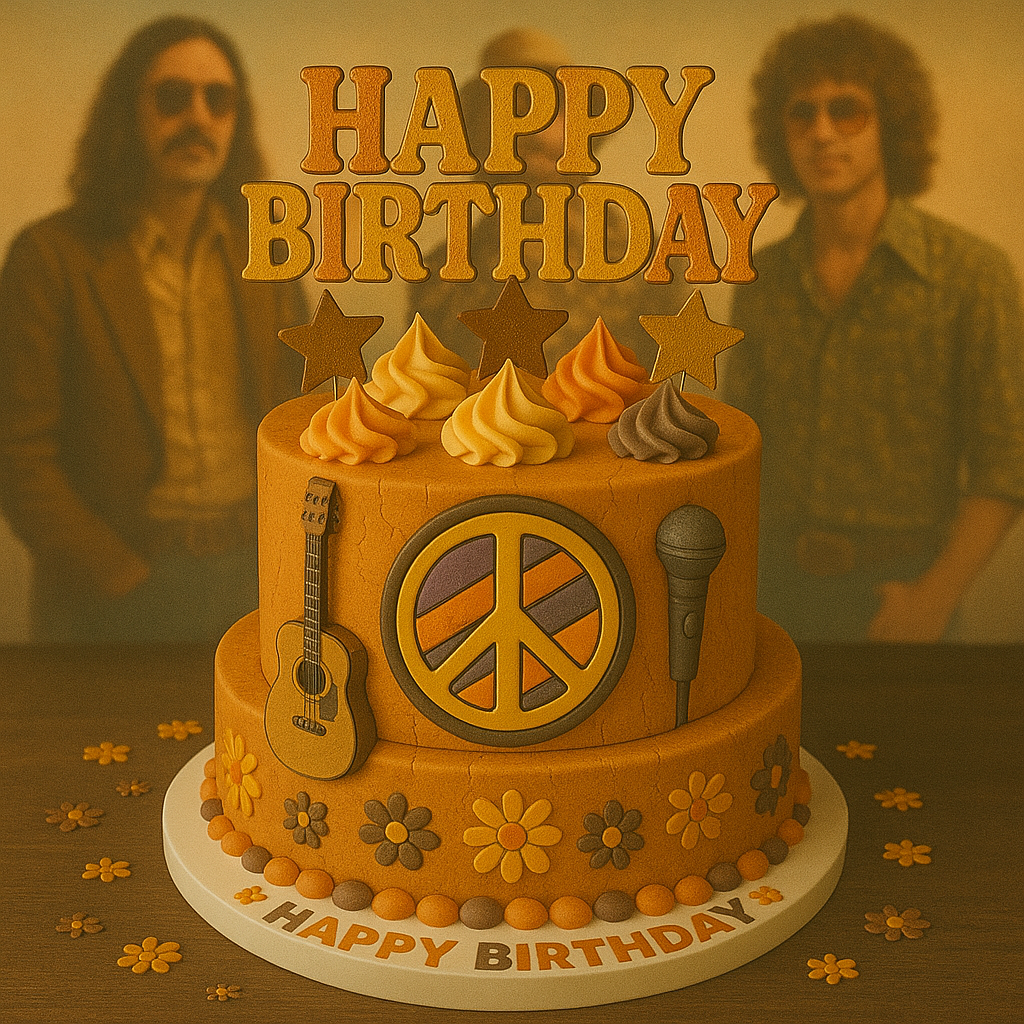 Happy Birthday 70s Rocker Dude – Classic Rock Video Message Ideal for WhatsApp & More