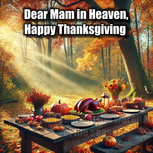 Happy Thanksgiving Mum in Heaven – Loving Family Group Video Message for WhatsApp & Messenger
