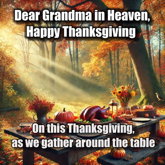 Happy Thanksgiving Grandma in Heaven – Loving Family Group Video Message for WhatsApp & Messenger