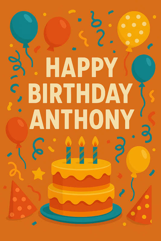 Happy Birthday Anthony – Eco-Friendly Digital Video Card to Send Instantly

Celebrate Anthony’s birthday with a heartfelt, eco-friendly digital video card. Send your warm wishes instantly via WhatsApp Messenger, email, or social media.

happy birthday Ant