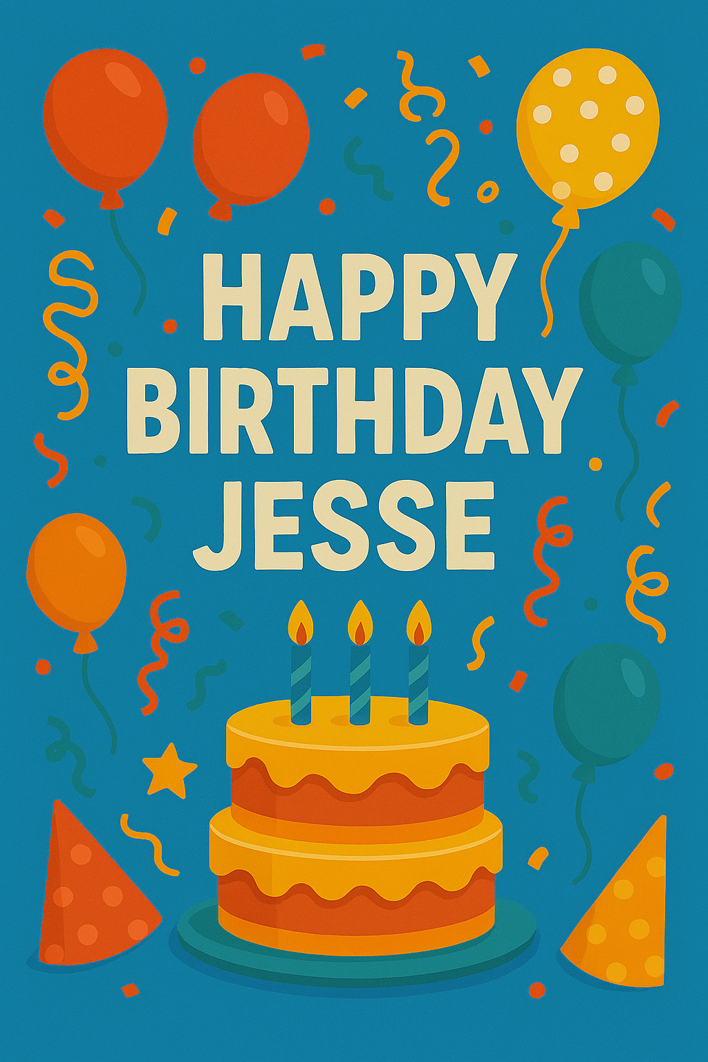 Happy Birthday Jesse – Eco-Friendly Digital Video Card to Send Instantly