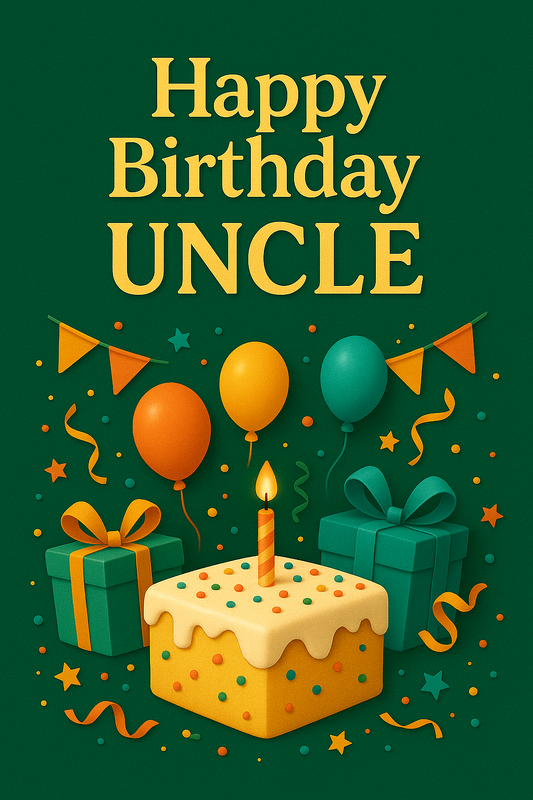 Happy Birthday Uncle – Eco-Friendly Video Card for WhatsApp & All Messaging Apps