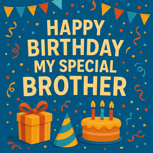 Happy Birthday to My Special Brother – Eco-Friendly Video Card for WhatsApp & All Messaging Apps