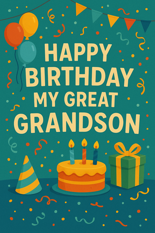Happy Birthday Great Grandson – Heartfelt Video Card for WhatsApp & All Messaging Apps