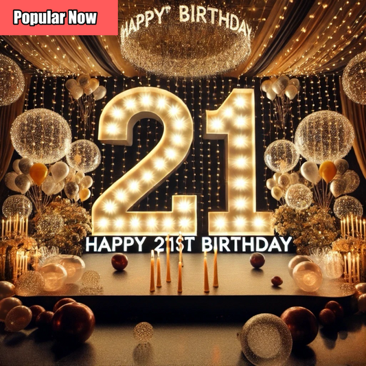 Happy 21st Birthday Video Greeting – Digital Wishes & Card for WhatsApp & Messenger