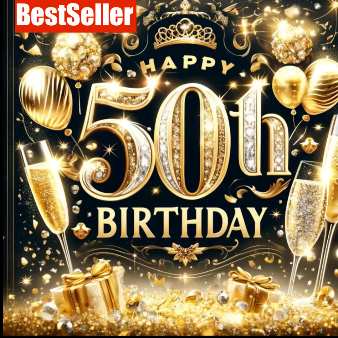 Happy 50th Birthday Video Greeting – Instant Digital Card for WhatsApp & Messenger