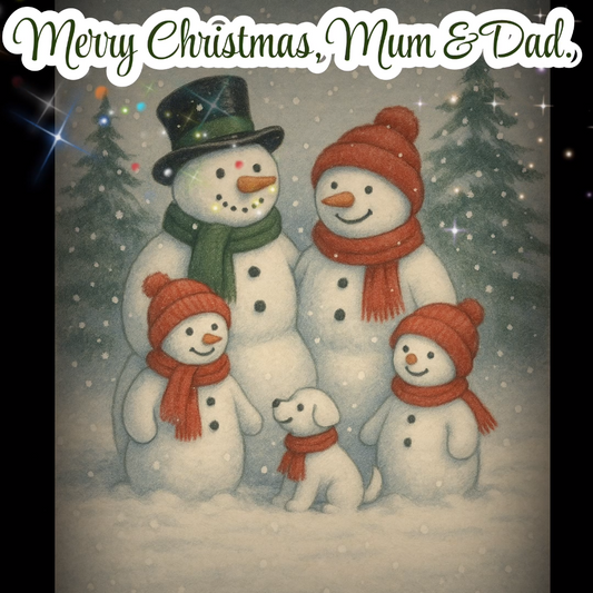 Happy Christmas Mum and Dad – Send This Beautiful Video Message Instantly Online