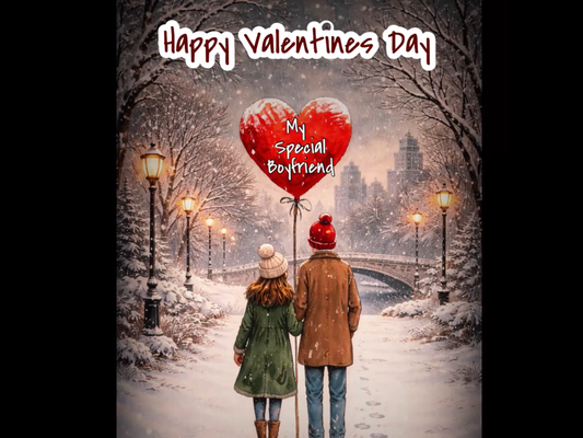 Happy Valentine Day My Special Boyfriend – Send a Romantic Video Message Instantly via iPhone Messages