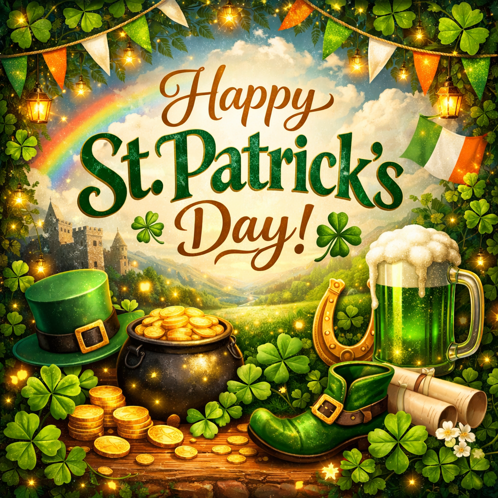 Happy Saint Patrick’s Day – Send a Festive Video Message Instantly via WhatsApp