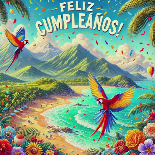 Feliz Cumpleaños Birthday Card | Perfect for Spanish-Speaking Friends