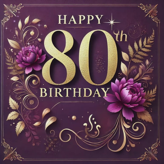 80th Birthday Wishes Celebrate a Milestone in Style