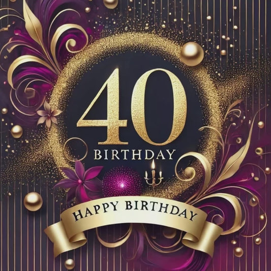 40th Birthday Video Message sent instantly via Email,WhatsApp