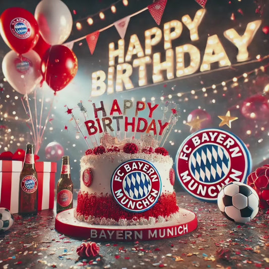 Football Happy Birthday Bayern Munich Fan Card