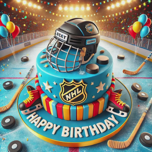 Happy Birthday Ice Hockey Fan Video Celebration