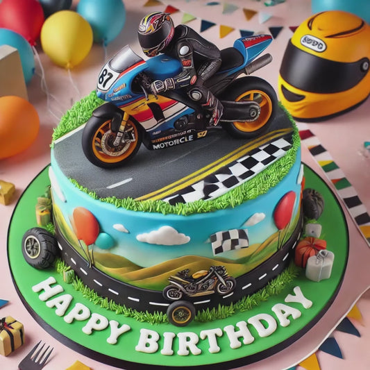 Happy Birthday Motorcycle Fan Card