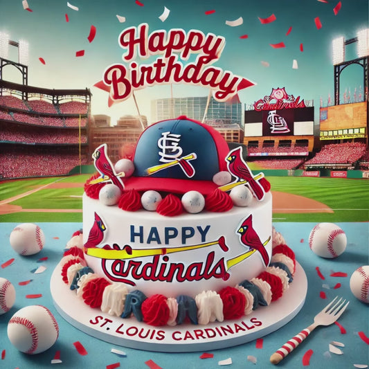 Baseball Happy Birthday St. Louis Cardinals Supporter