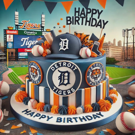 Baseball Happy Birthday Detroit Tigers Supporter