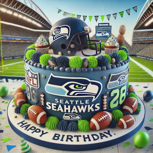 American Football Happy Birthday Seattle Seahawks Supporter