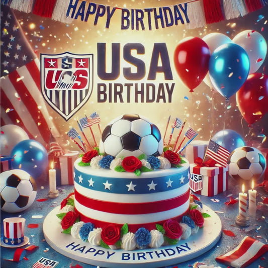 Football Happy Birthday USA Soccer Fan