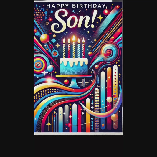 Happy Birthday Son This card can be sent instantly via Email,WhatsApp