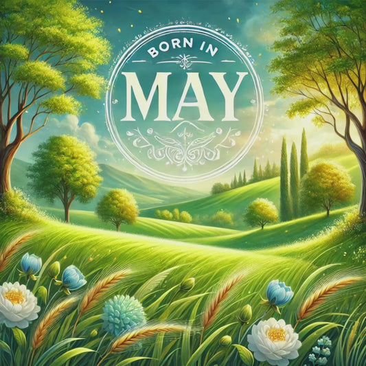 Monthly Greetings Born in May Card