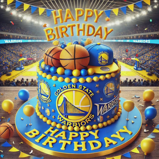 Basketball Happy Birthday  Golden State Warriors Supporter