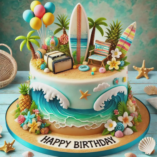 Happy Birthday Surfing Fan Video Celebration