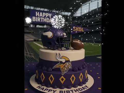Minnesota Vikings Supporter a Happy Birthday Video Message via WhatsApp & iMessage