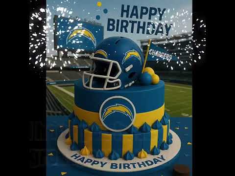 Los Angeles Chargers Supporter a Happy Birthday Video via WhatsApp & iMessage